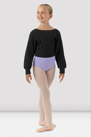 Bloch - Jasmin Knit Crop Sweater - Child (CZ1189) - Black