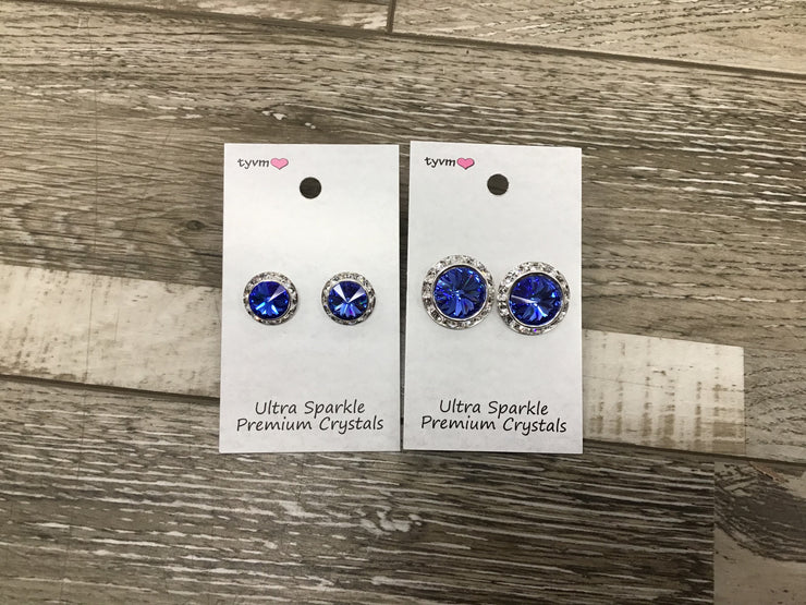 Thank You Very Much - Ultra Sparkle Center Stone Earring - Various Colors