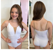 Nikolay - Little Charlotte/Charlotte Leotard with Adjustable Straps - Child/Adult (DAD1930MPN/DA1930MPN) - White