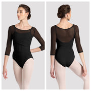 Mirella - Miami 3/4 Sleeve Top - Child/Adult (M746C/M7062L) - Black