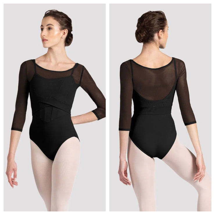 Mirella - Miami 3/4 Sleeve Top - Child/Adult (M746C/M7062L) - Black