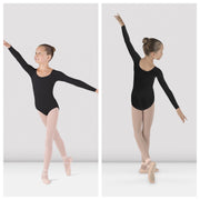 Bloch - Meglio Long Sleeve Leotard - Child/Adult (CL5609/L5609) - Black