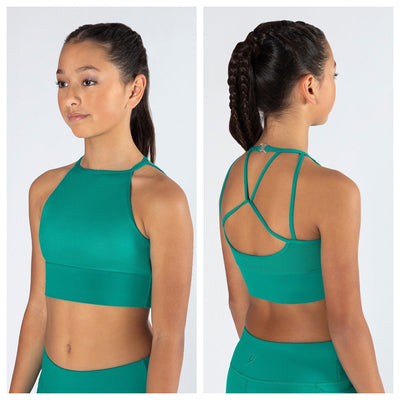 Energetiks - Tora Crop Top - Child (ICC146MF-VBG) - Vibrant Green