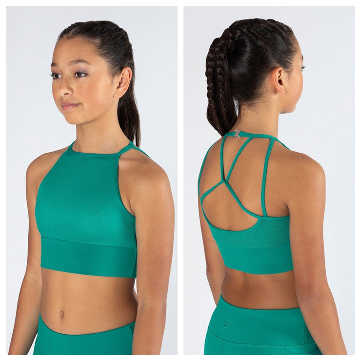 Energetiks - Tora Crop Top - Child (ICC146MF-VBG) - Vibrant Green