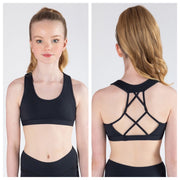 Energetiks - Ava Crop Top - Child (ICC118PIP-BLK) - Black