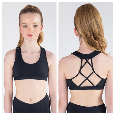 Energetiks - Ava Crop Top - Child (ICC118PIP-BLK) - Black