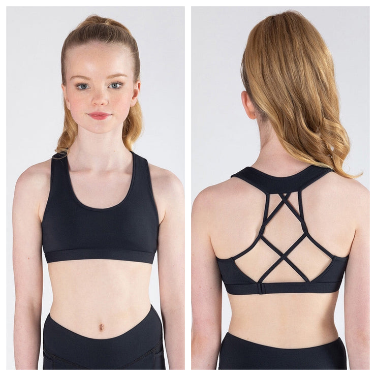 Energetiks - Ava Crop Top - Child (ICC118PIP-BLK) - Black