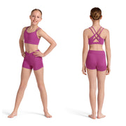 Mirella - Cross Back Double Strap Crop Top - Child (M30005C) - MAG