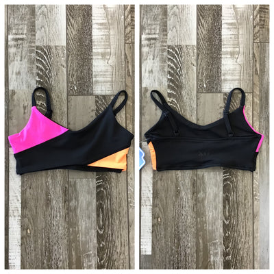 XO Dance Co - Slice & Dice Top - Child (24002) - Blacklight Burst