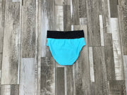 Cosi G - Xtend Brief - Child/Adult (CGSWT00FC20-02-BLK) - Turquoise/Black FINAL SALE