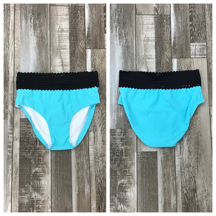 Cosi G - Xtend Brief - Child/Adult (CGSWT00FC20-02-BLK) - Turquoise/Black FINAL SALE
