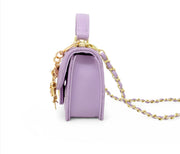 Zomi Gems - Tiny Quilted Ballet Charm Handbag (72627) - Purple