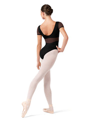 Bloch - Embroidered Corset Cap Sleeve Leotard - Adult (L20001) - Black