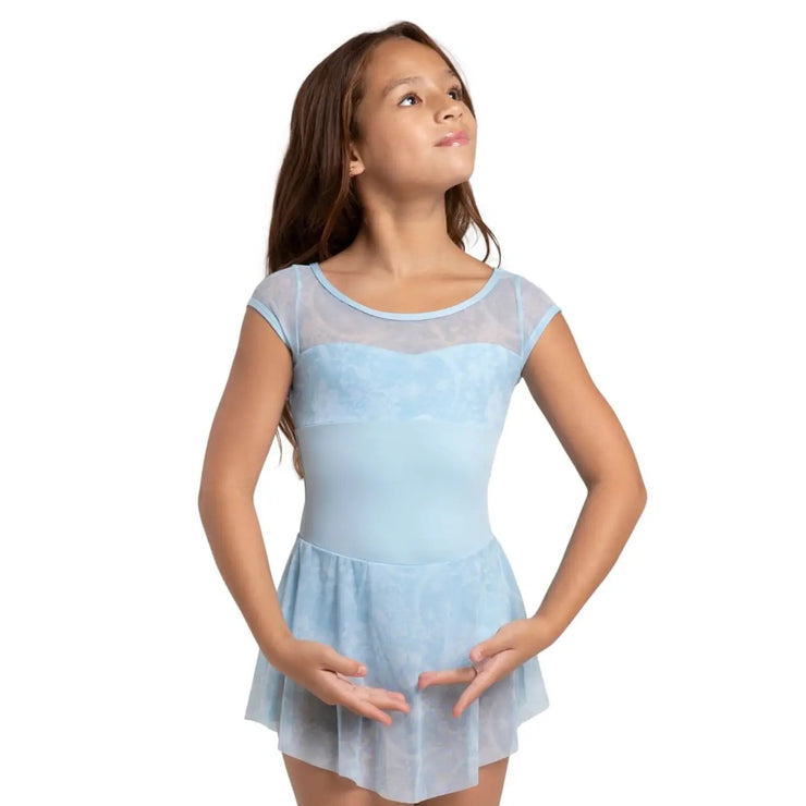 Capezio - Opal Cap Sleeve Dress - Child (12289C) - Light Blue
