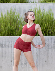 Oh La La Dancewear - The Revival Short - Child/Adult (OLL379-DCD) - Dusty Cedar