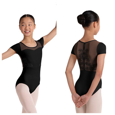 Bloch - Mei Short Sleeve Leotard - Child (CL20003) - Black