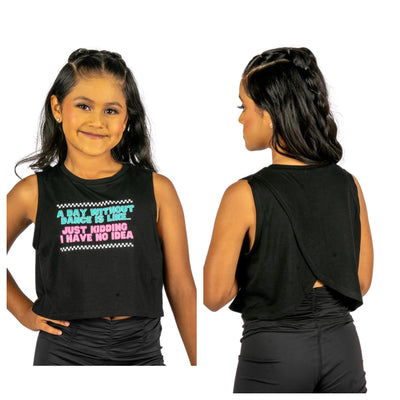XO Dance Co - A Day Without Dance Top - Child (24007) - Black