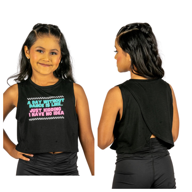 XO Dance Co - A Day Without Dance Top - Child (24007) - Black