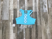 Leo - X Back Racer Crop Top - Child (LC176T-ASM) - Light Blue