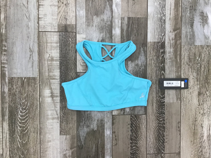 Leo - X Back Racer Crop Top - Child (LC176T-ASM) - Light Blue