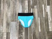 Cosi G - Xtend Brief - Child/Adult (CGSWT00FC20-02-BLK) - Turquoise/Black FINAL SALE