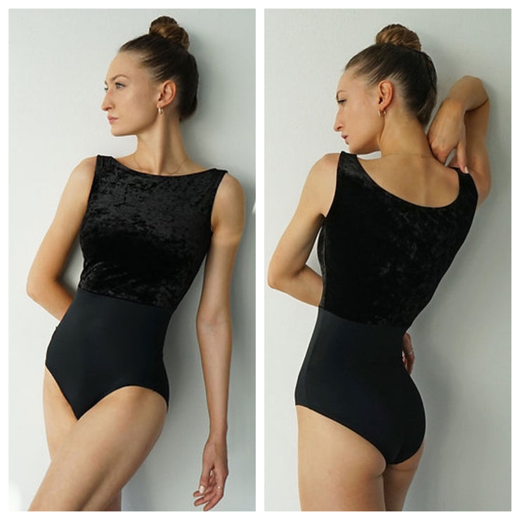 Jule Dancewear - Royalette Leotard - Adult (RT6-BLV) - Black Velvet