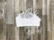 So Danca - Double Strap Cami Bra Top - Adult (RDE-1969ME) - White