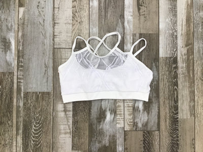 So Danca - Double Strap Cami Bra Top - Adult (RDE-1969ME) - White