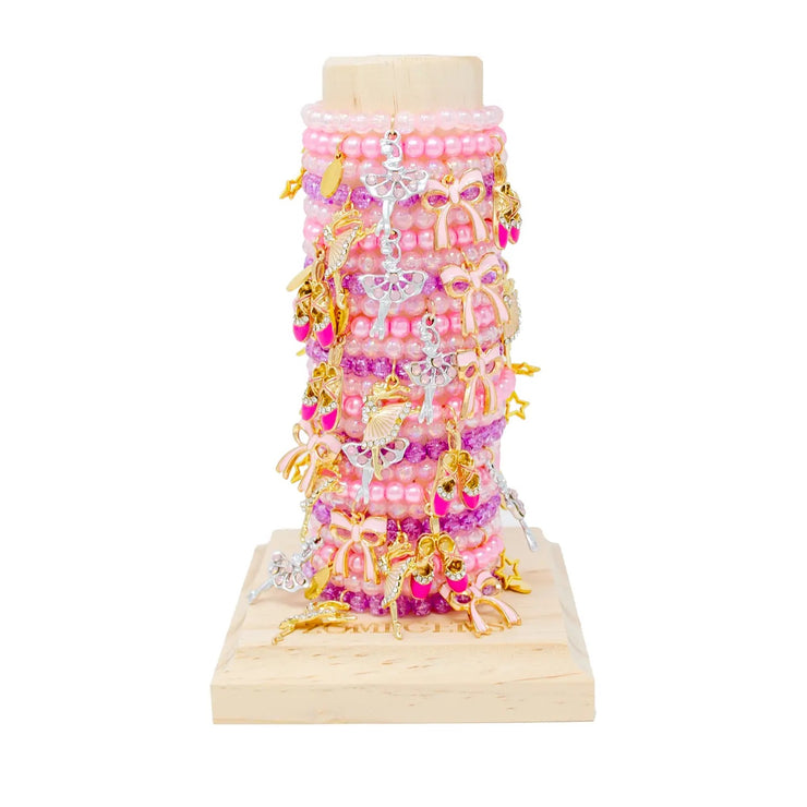 Zomi Gems - Pink & Purple Ballet Bead Bracelet