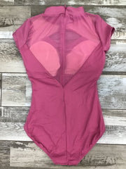 Danz N Motion -  Neve Shiny Rib Cap Sleeve Leotard - Adult (25124A) - Mauve