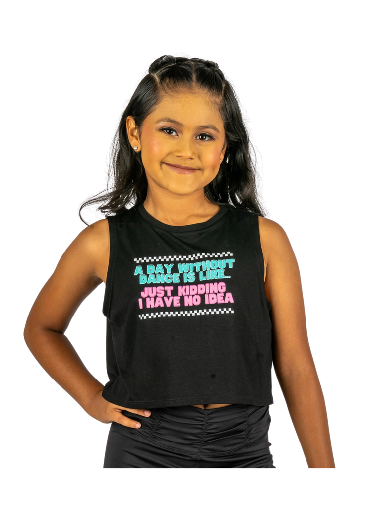 XO Dance Co - A Day Without Dance Top - Child (24007) - Black