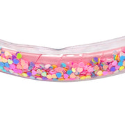 Pink Poppy - Rainbow Hearts Glitter Headband (HBG172) - Pink