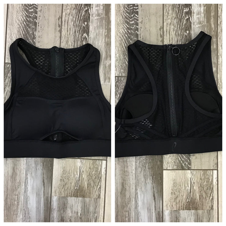 Danz N Motion - Mesh Sports Bra Top - Adult (2745A) - Black - Final Sale