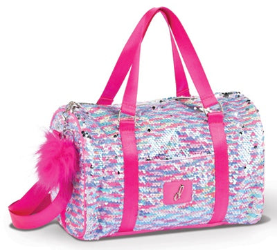 Danz N Motion - Glamour Glitz Sequin Duffle (B24507) - Pink/Blue