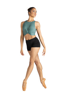 Danz N Motion  - Tank Top Twist Detail - Adult (23308A) - Sage