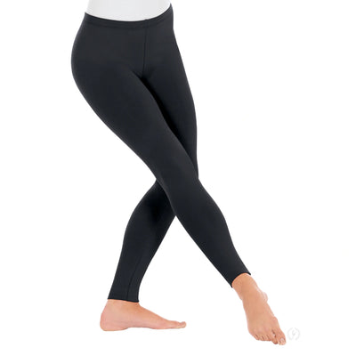 Eurotard - Women's Microfiber Ankle Leggings - Adult (44333) - Black