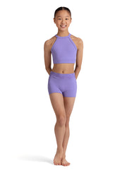 Bloch - Crop Top With Embroidered Back Detail - Child (CZ30008) - Lilac