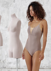 Nikolay - Charlotte Leotard with Adjustable Straps - Child/Adult (DAD1930MPN/DA1930MPN) - Medium Taupe