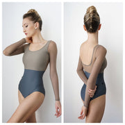 Jule Dancewear - Illusion Leotard - Adult (LUL3-DST) - Dust/Charcoal