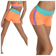 XO Dance Co - Checkmate Short - Child (24005) - Retro Flash