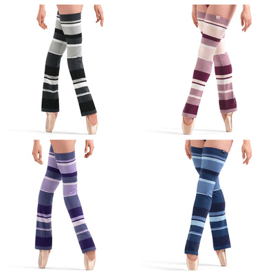 Bloch - Ladies Knitted Leg Warmers - Adult (W11007) - Assorted Stripes