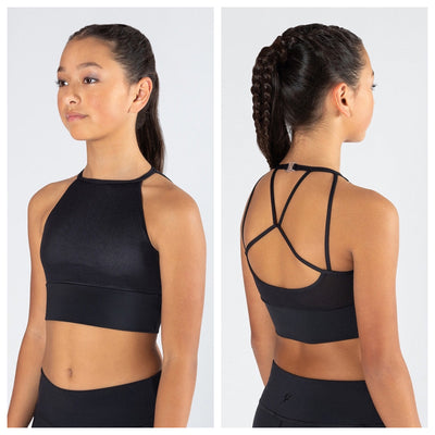 Energetiks - Tora Crop Top - Child (ICC146MF-BLK) - Black