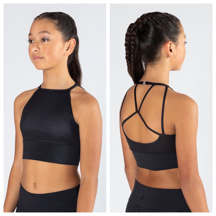 Energetiks - Tora Crop Top - Child (ICC146MF-BLK) - Black