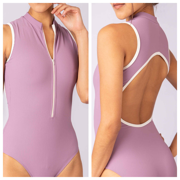 Mara Dancewear - Aura Leotard - Adult (LEO-AUR-MAU) - Mauve