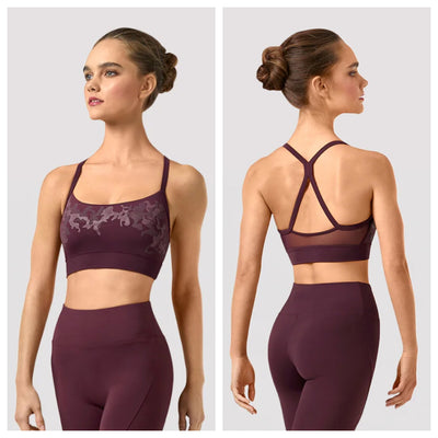 Bloch - Ladies Polina Mirage Print Mesh Crop Top - Adult (Z9347) - Maskerade