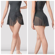 Bloch - Nicky Mesh Skirt - Adult (R9221) - Graphite