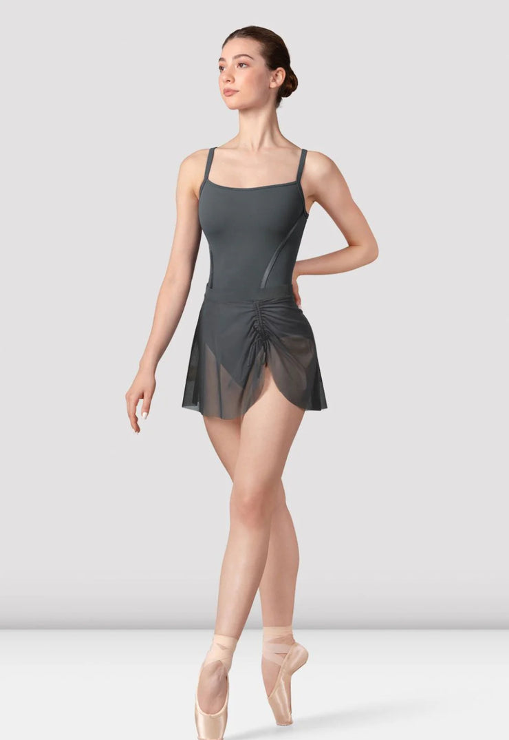 Bloch - Nicky Mesh Skirt - Adult (R9221) - Graphite