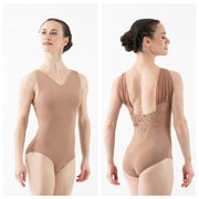 Ballet Rosa - Triomphe V-Neck Tank Leotard - Adult (1220MFA) - Cafe Au Lait