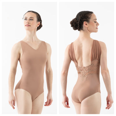 Ballet Rosa - Triomphe V-Neck Tank Leotard - Adult (1220MFA) - Cafe Au Lait