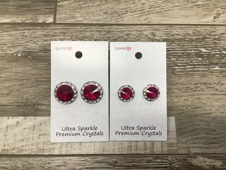 Thank You Very Much - Ultra Sparkle Center Stone Earring - Various Colors